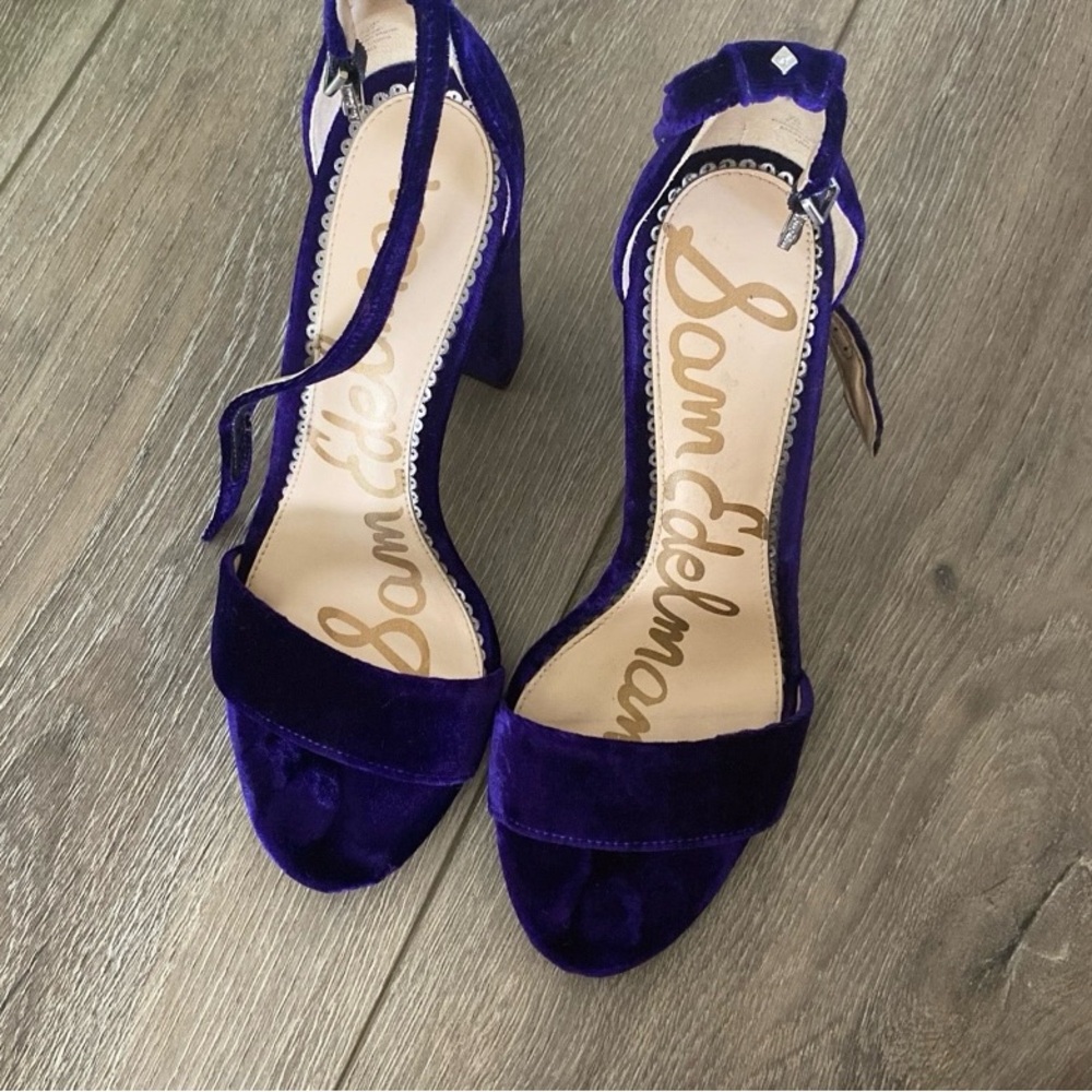 Sam Edelman Deep Purple Suede Heels
